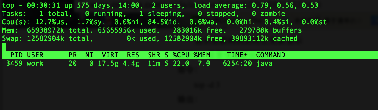 [top命令示例]